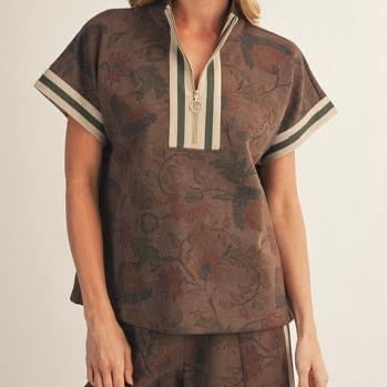 Flower Print Jogger Set