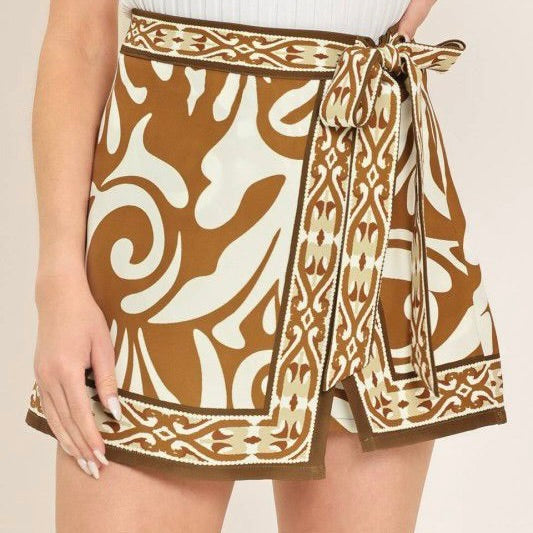 Woven Printed Skort