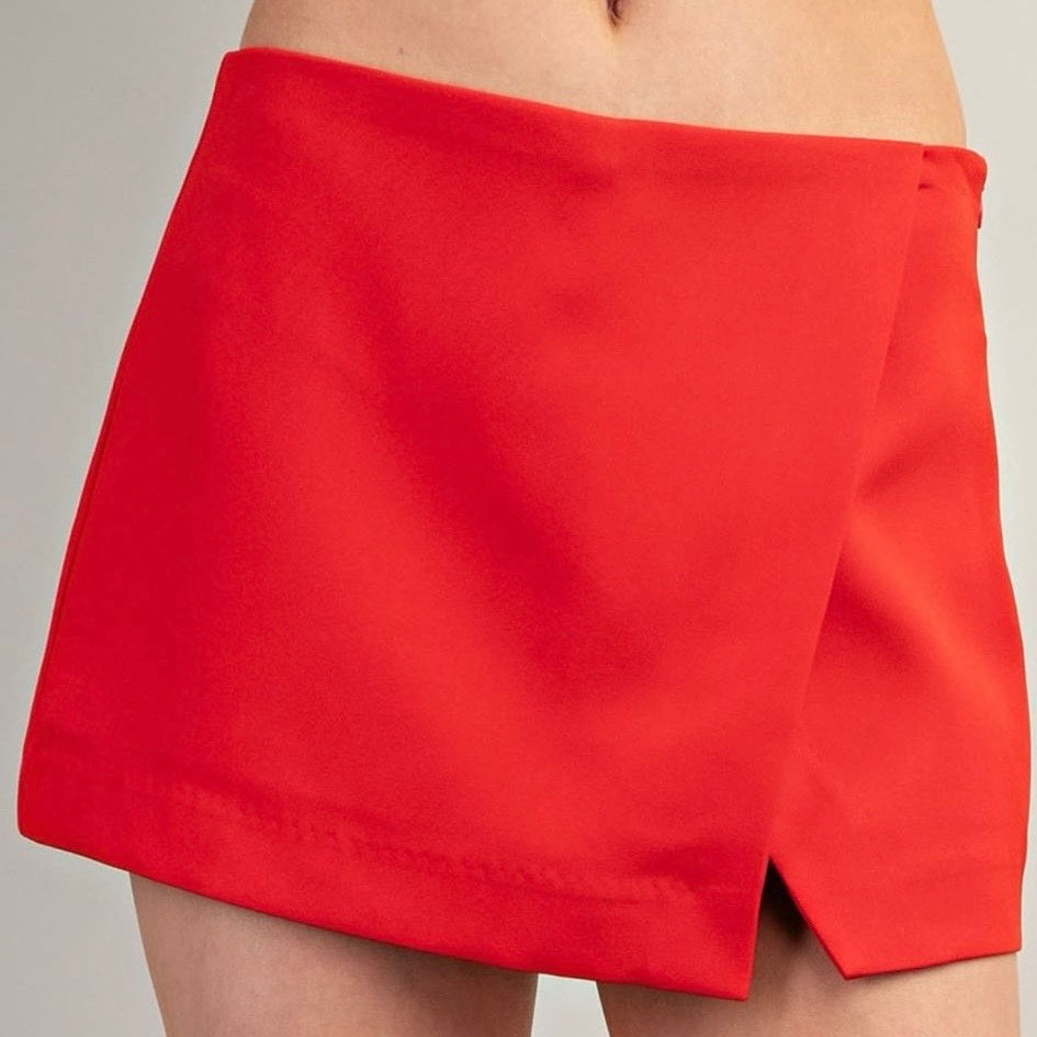 Bold color skort