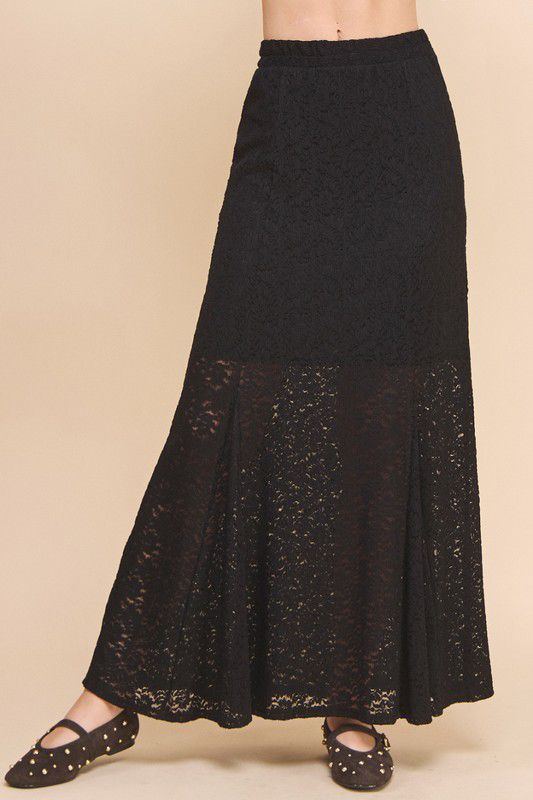 Black maxi skirt