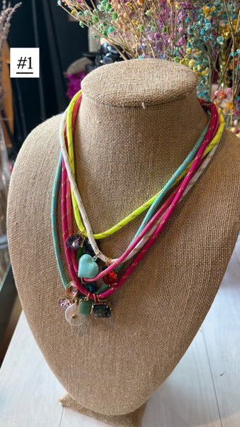 Multi Layered Charms Necklace
