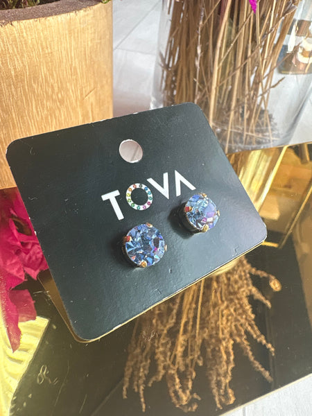 TOVA Light Purple Stud Earrings