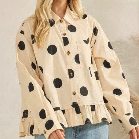 Polka Dot Long Shirt