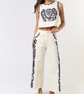 Off-White Details Denim Set