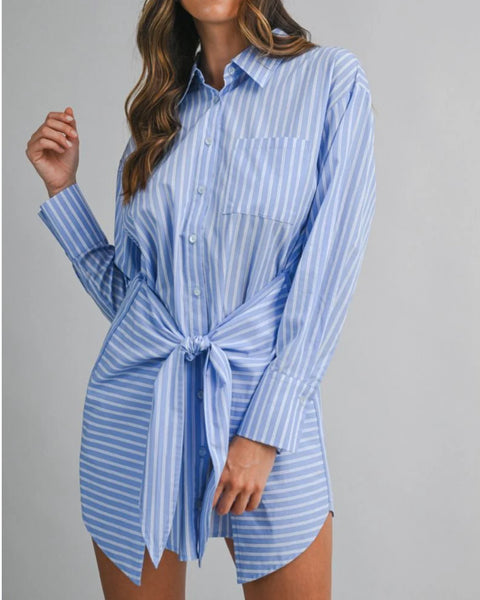 Stripes Shirt Dress