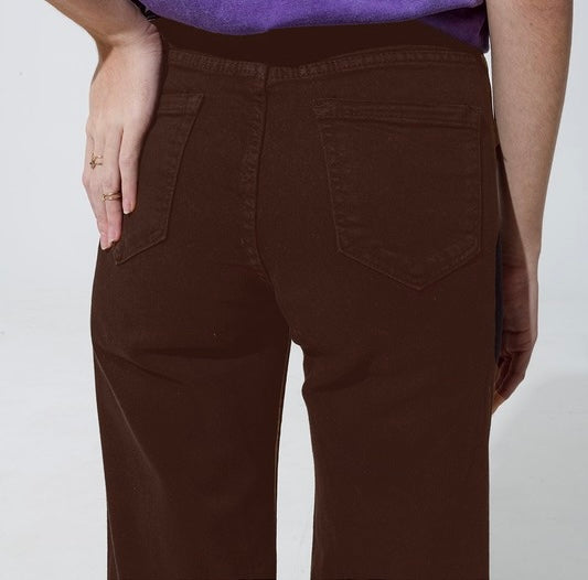 Metallic Brown Denim