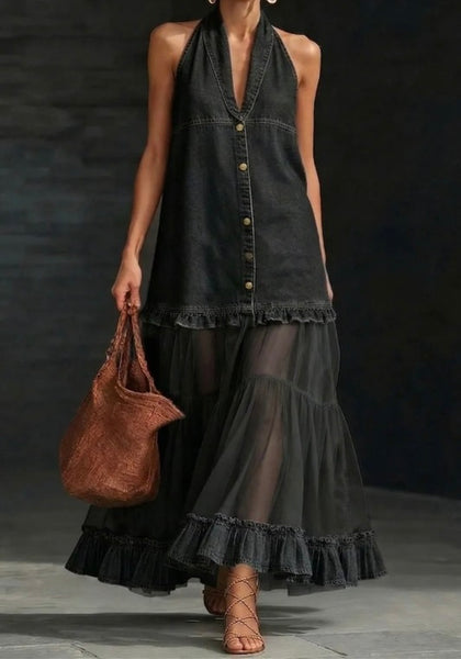 Halter Sheer Maxi