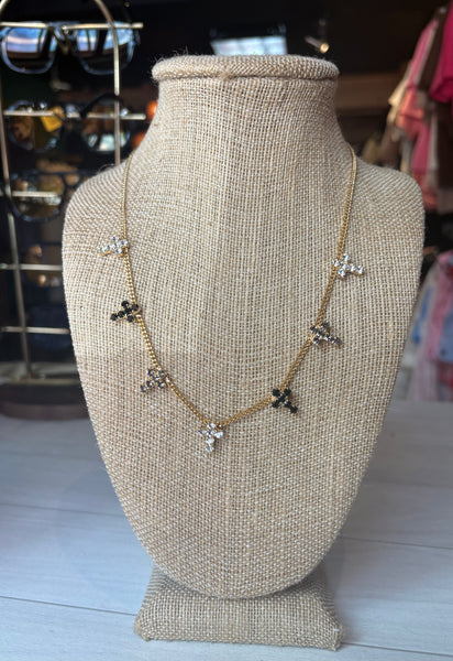 TOVA Multi Cross Necklace in Night Fairy