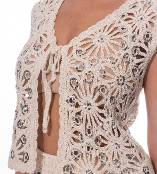 Sequins Two Piece Set