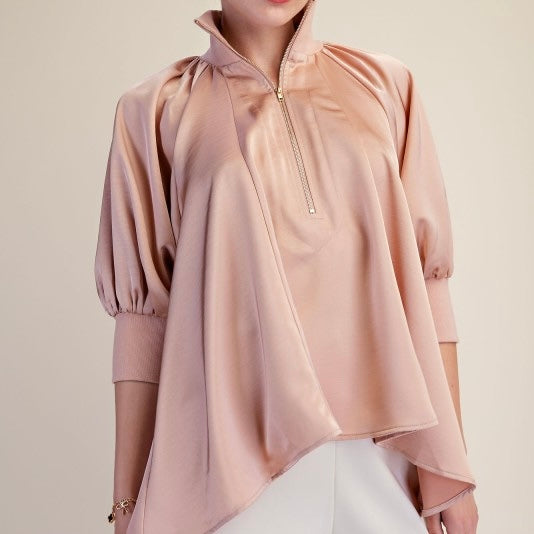 Half Zip Blouse