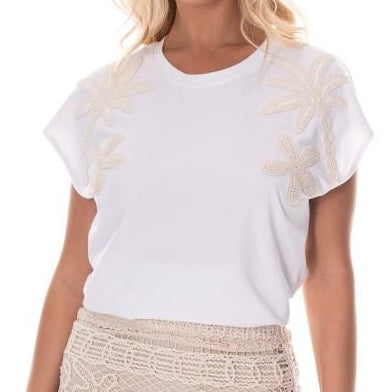 Embroidered Palm Shirt