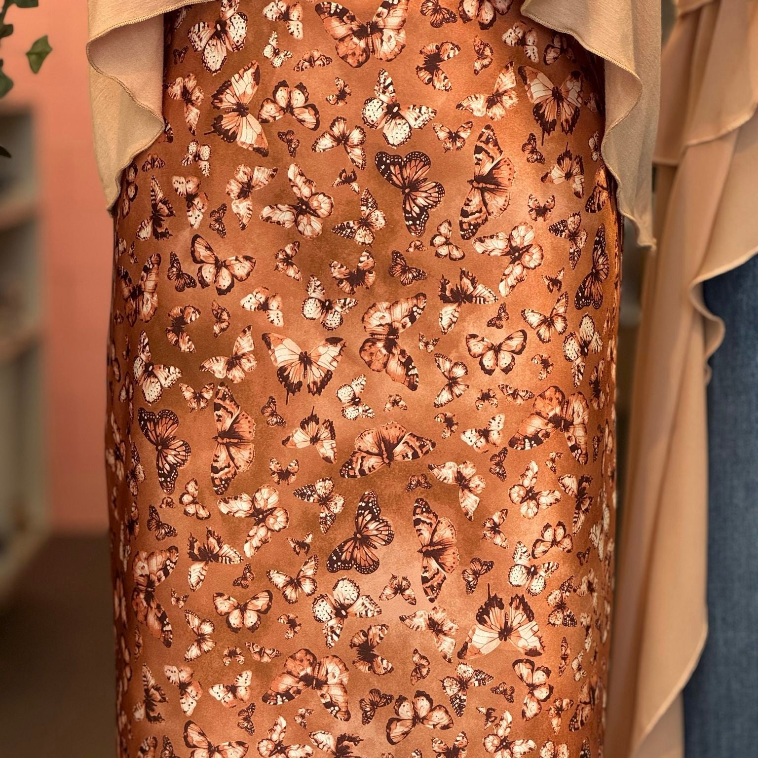 Butterfly Silk Skirt