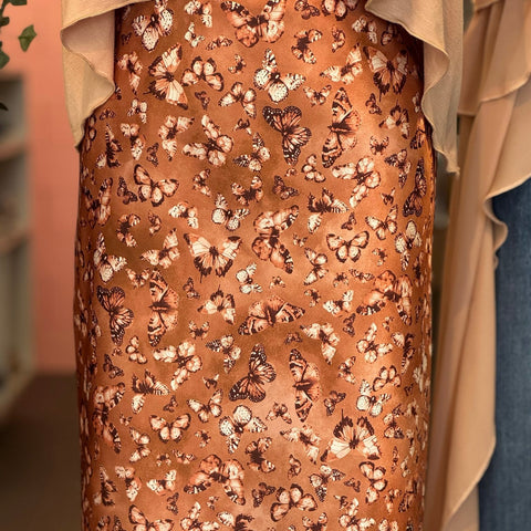 Butterfly Silk Skirt