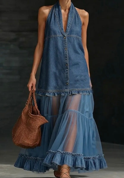 Halter Sheer Maxi