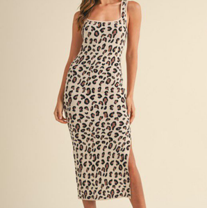 Leopard Knit Dress