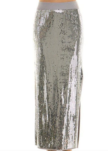 Silver Sequin Set