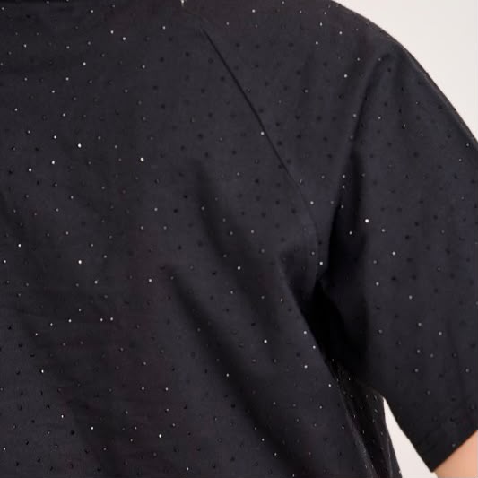 Rhinestone Cropped Tee