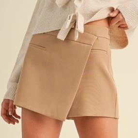 Nude Wrap Style Skort