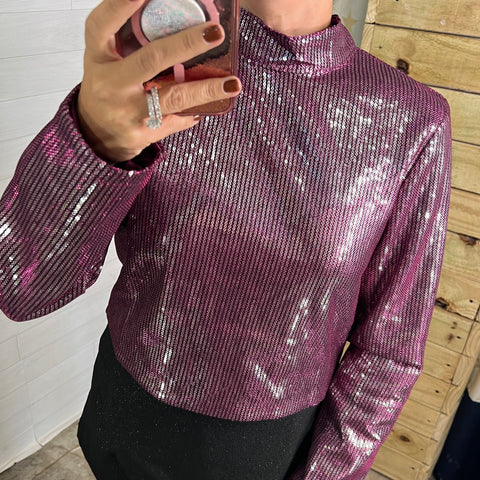 Violet Sequin Top