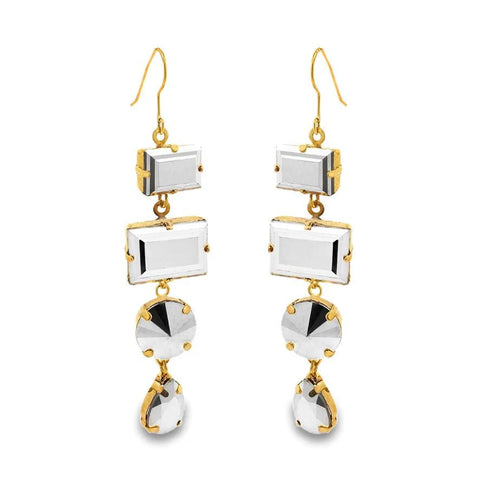 TOVA Zafron Earrings in Mixed Metals