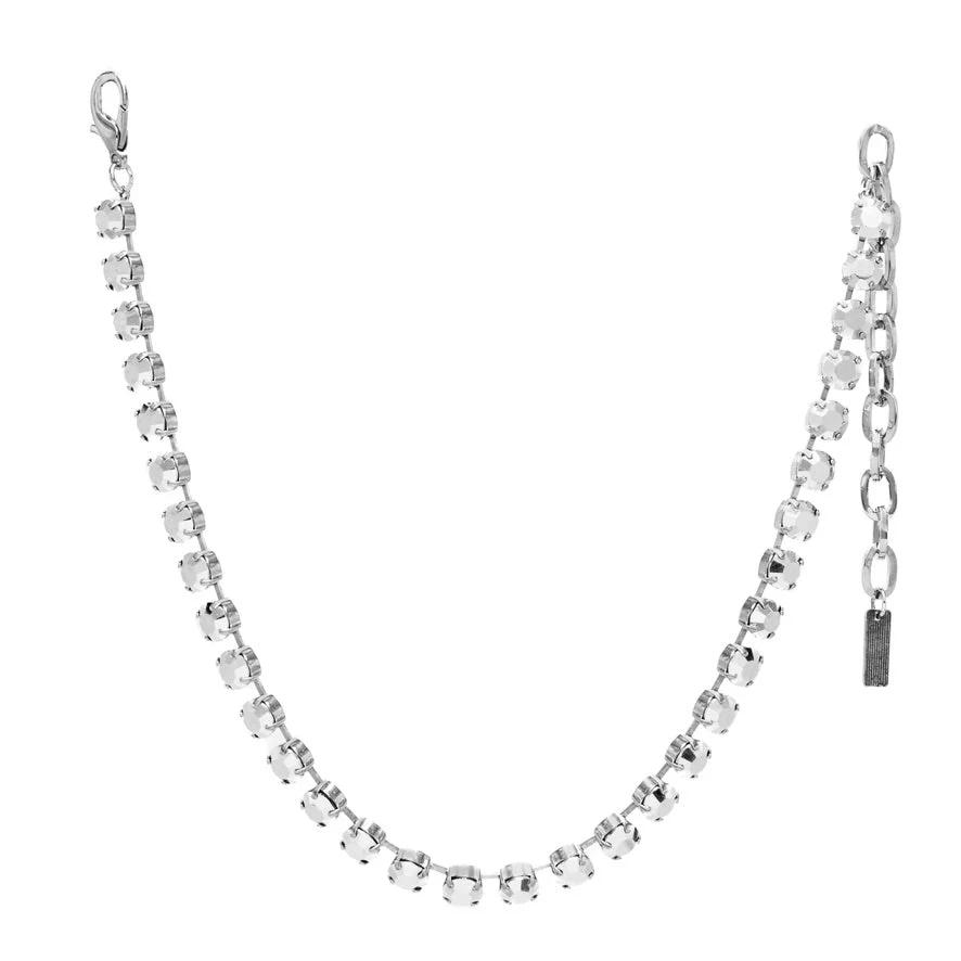 TOVA Oakland Necklace in Silver Chrome