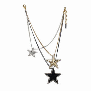 TOVA Rhinestone Cowboy Necklace in Metallic