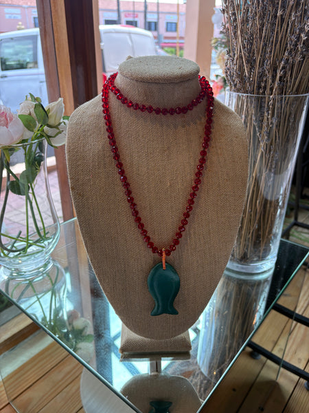Long Fish Necklace