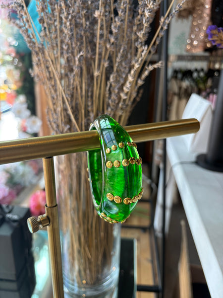 Modern Bejeweled Bangles