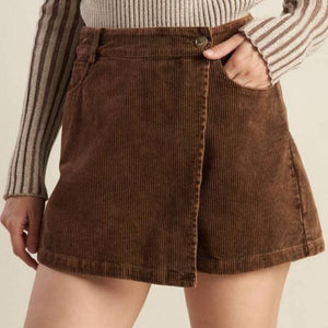 Corduroy Brown Skort