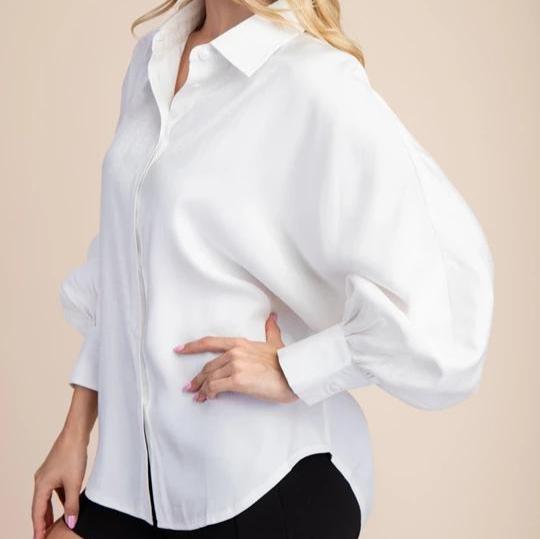 White Shimmer Blouse