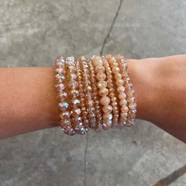 multi colored bracelets