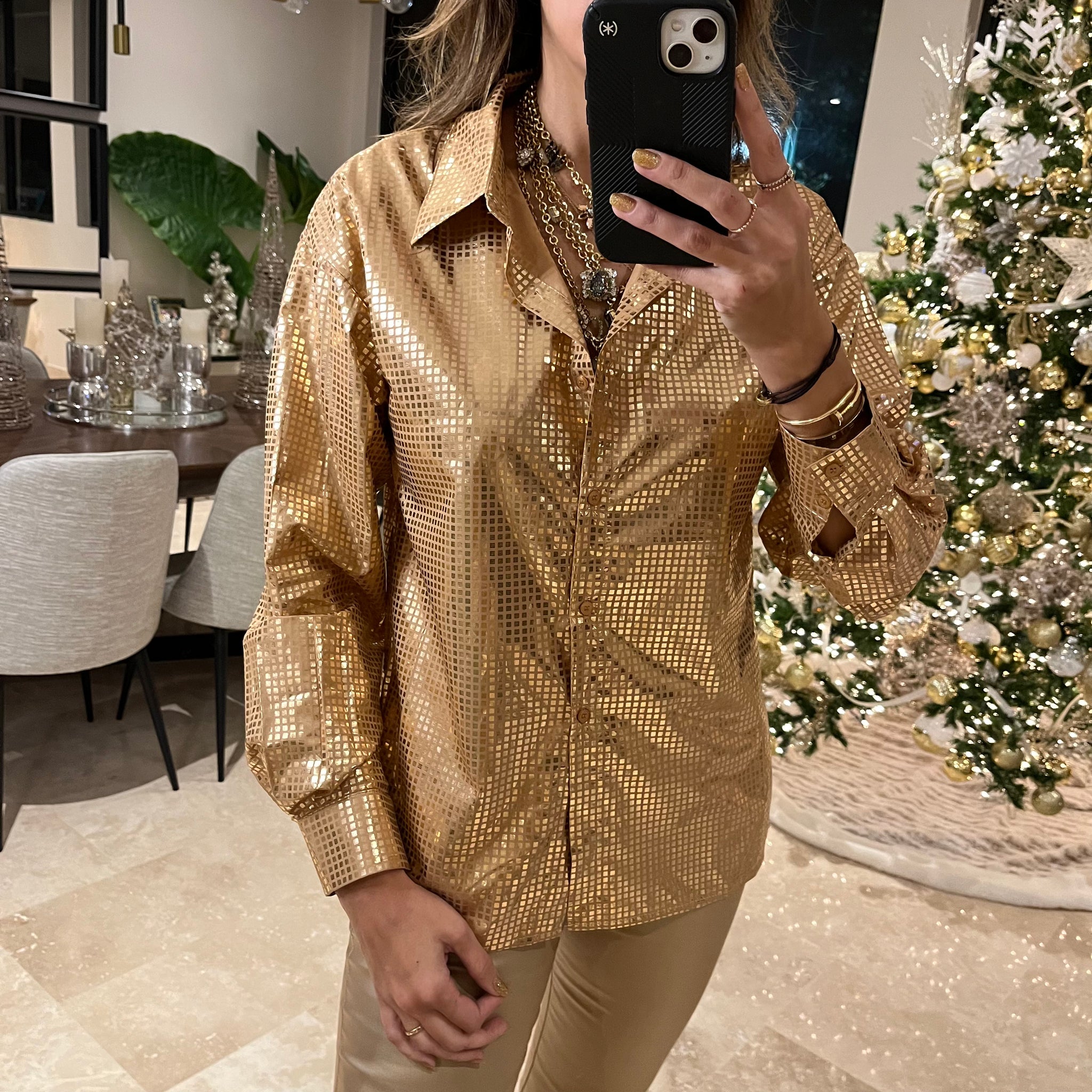 Gold foil top