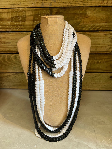 Black and white necklace