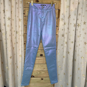 Metallic Baby Blue Pant