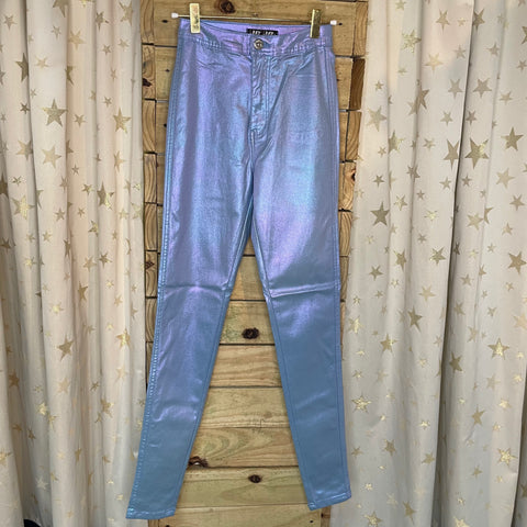 Metallic Baby Blue Pant