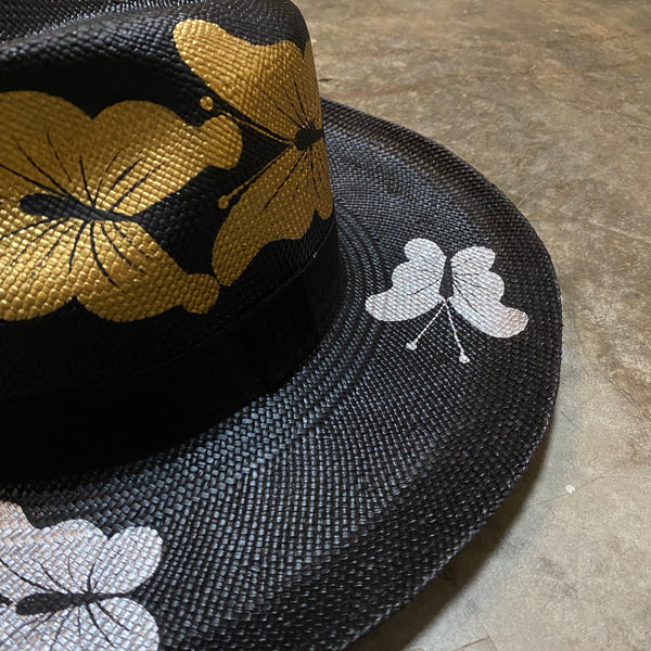 Black Butterflies Hat